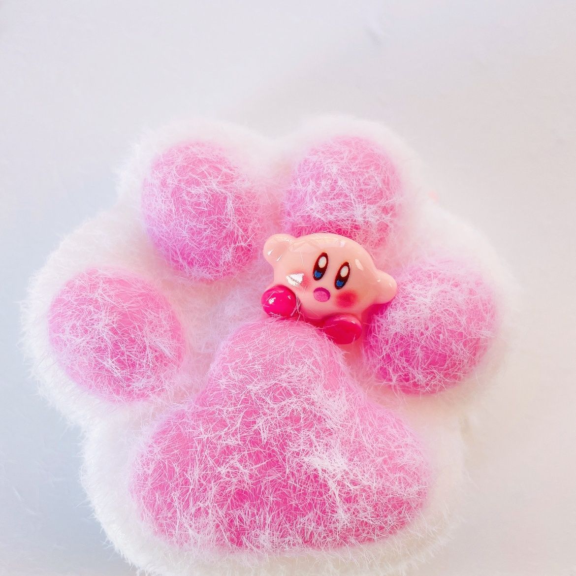 260g Hademade with Flocking Powder Soft Silicone Cat Paw Squishy Toy Christmas Gift