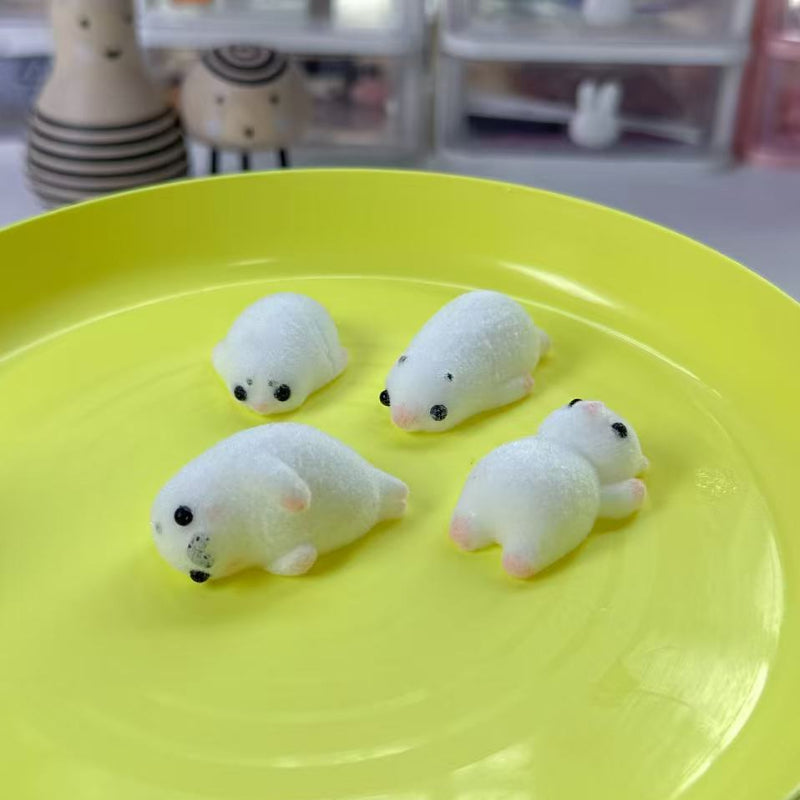 Handmade Silicone Tabab Squishy Teddy Mini Seal (Random Shape)