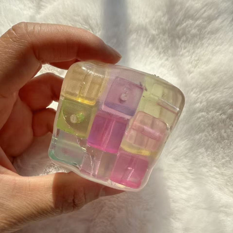 Colored Hard Candy Cube