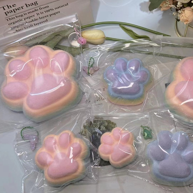 800g Handmade Silicone Squishy Super HugeCat‘s Paw (Rainbow Color)