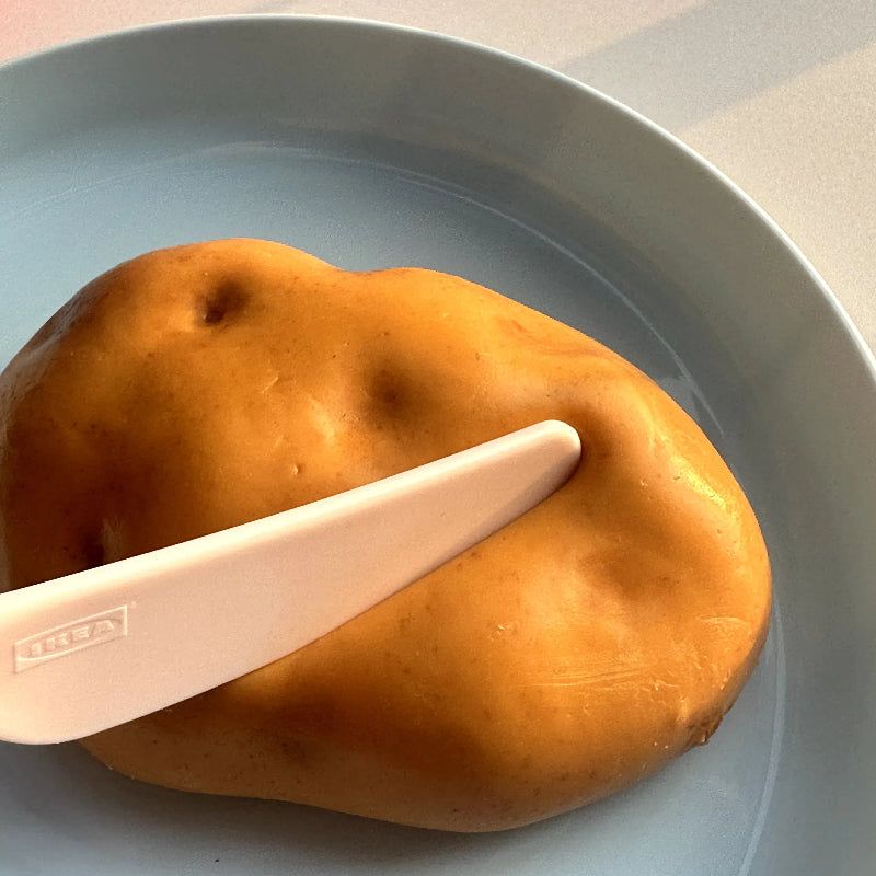 180g Handmade Silicone Tabab Squishy Potato
