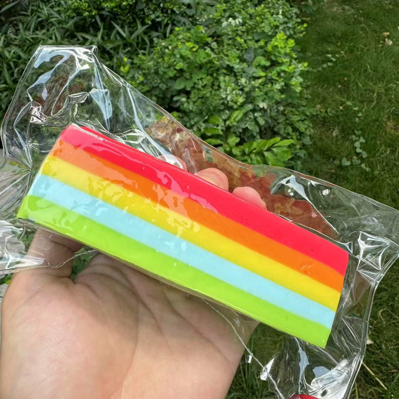 200g Rainbow Gummy Candy Frozen Butter Taba Squishy Toy