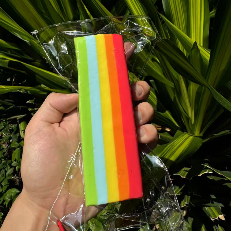 200g Rainbow Gummy Candy Frozen Butter Taba Squishy Toy
