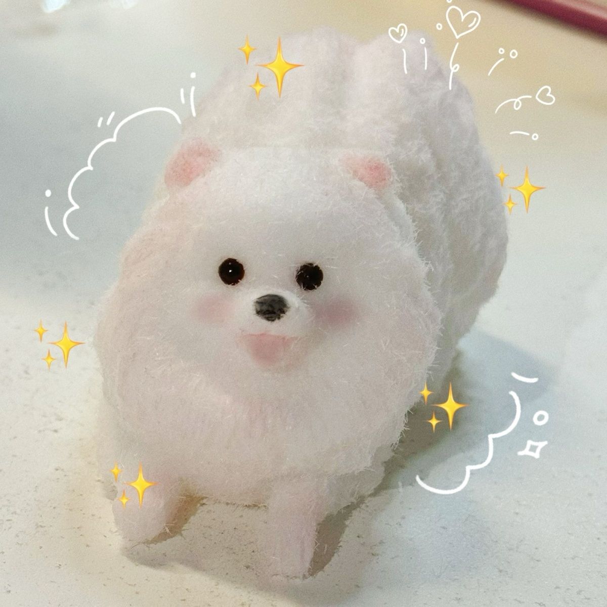 Handmade Silicone Squishy Puppy Pomeranin
