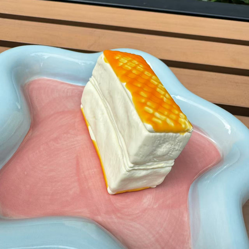 Double-layer Cookies Frozen Butter Taba Squishy Toy
