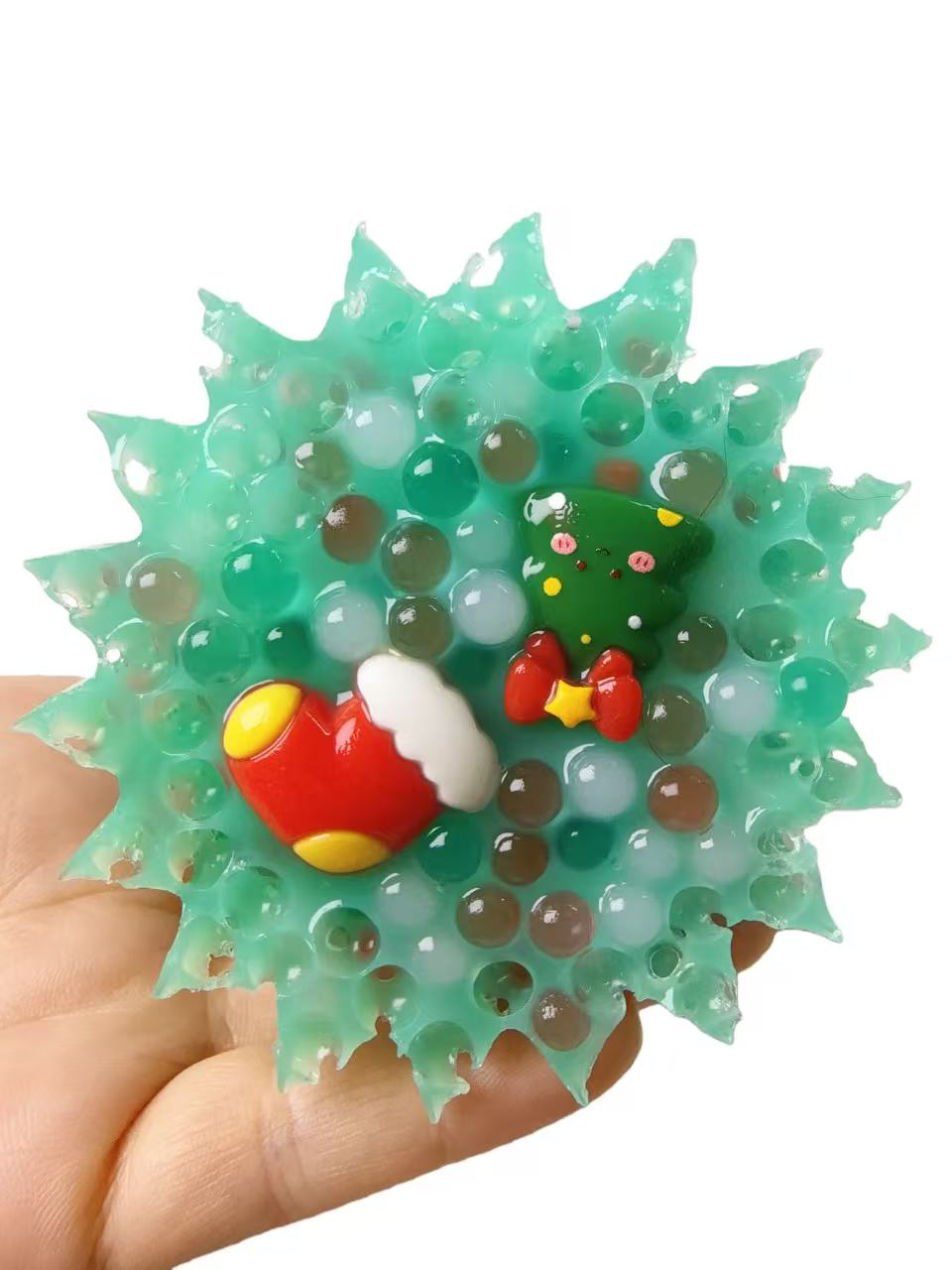 Christmas Tree Water Beads Pimple Popper Picky Fidget Toys for Stress Relief