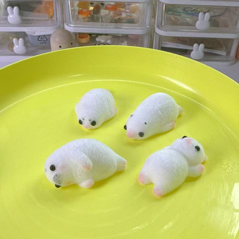 Handmade Silicone Tabab Squishy Teddy Mini Seal (Random Shape)