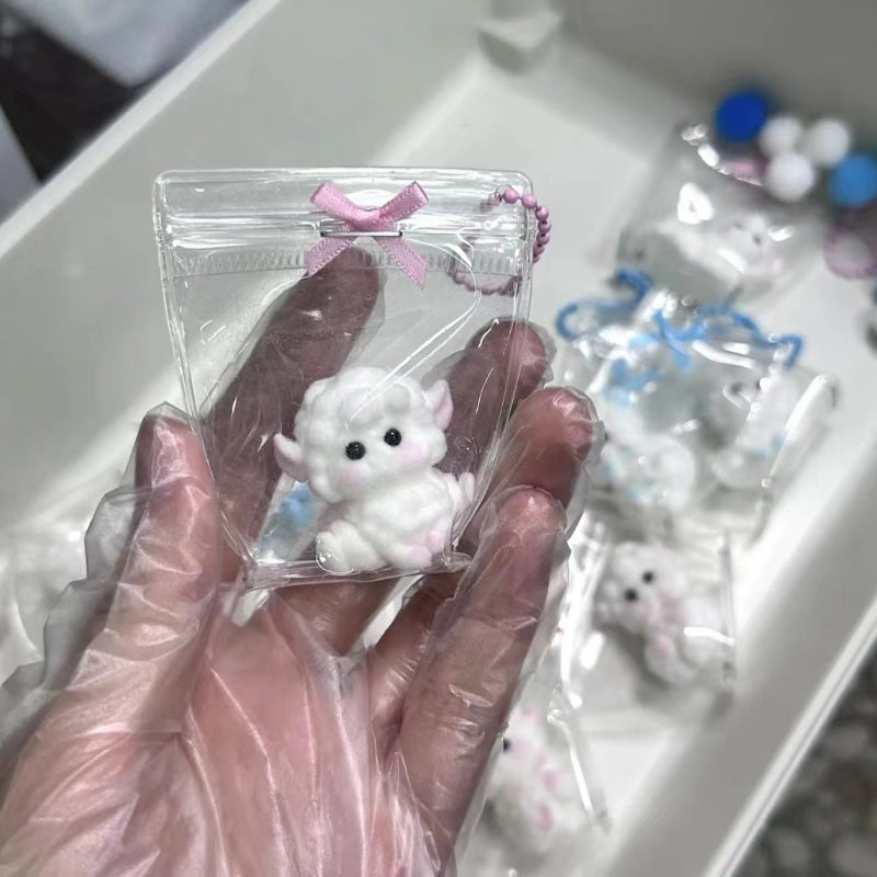 1Pcs Handmade Silicone Squishy Mini Lamb (Random Color)