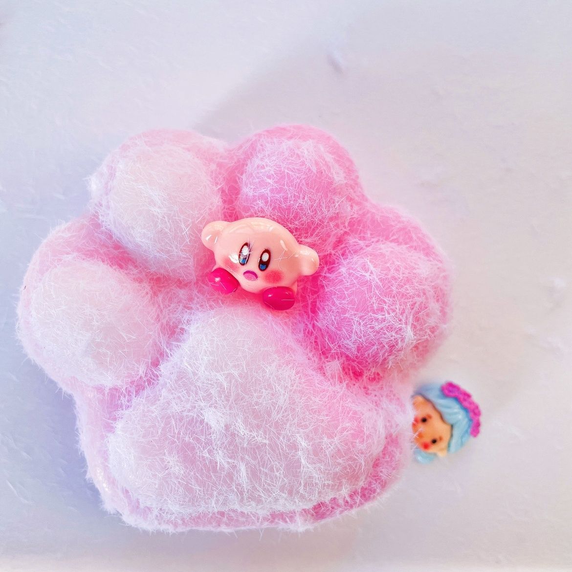 260g Hademade with Flocking Powder Soft Silicone Cat Paw Squishy Toy Christmas Gift