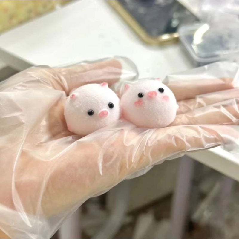 1Pcs Handmade Silicone Squishy Mini Piggy