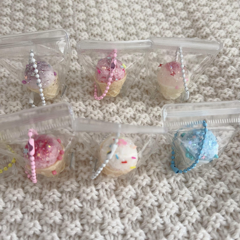1pcs Handmade Silicone Squishy Tiny Ice Cream(Random Color)