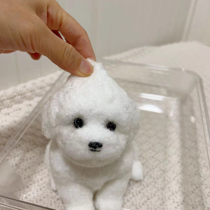 Handmade Silicone with fur Squishy Big Dog (Support customization)