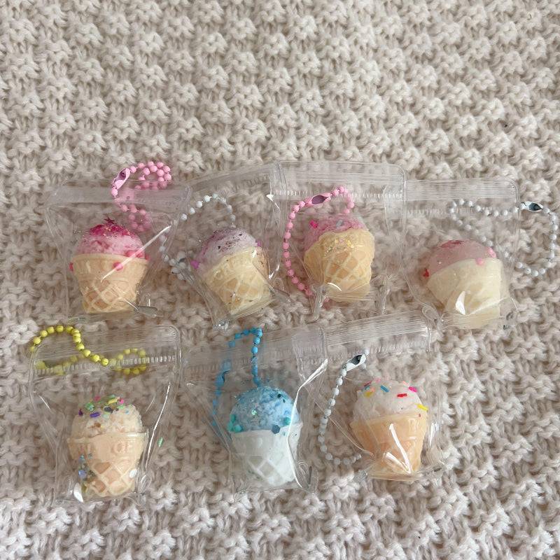 1pcs Handmade Silicone Squishy Tiny Ice Cream(Random Color)