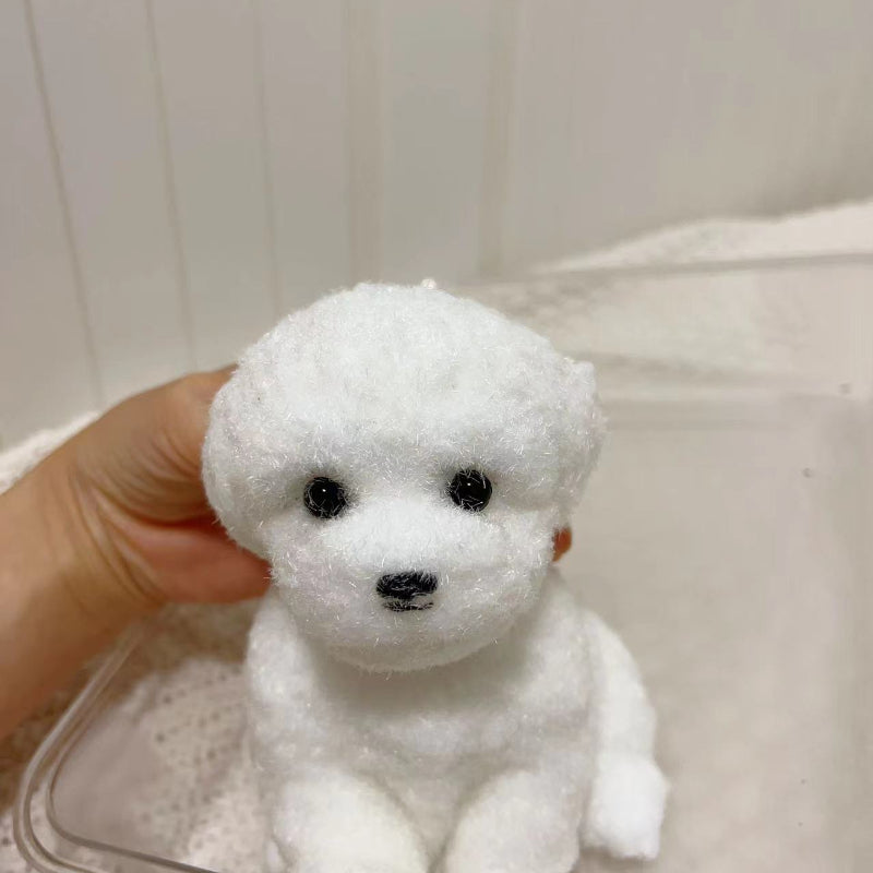 Handmade Silicone with fur Squishy Big Dog (Support customization)