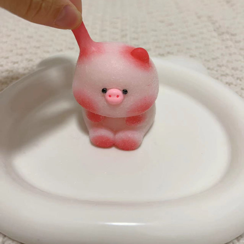 Handmade Silicone  Squishy Pink Pig