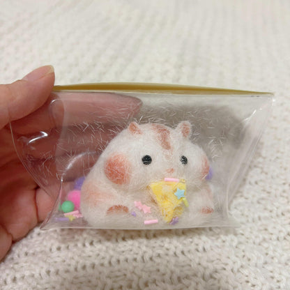 Handmade Silicone Little Hamster Stress Relief Squeeze Toy