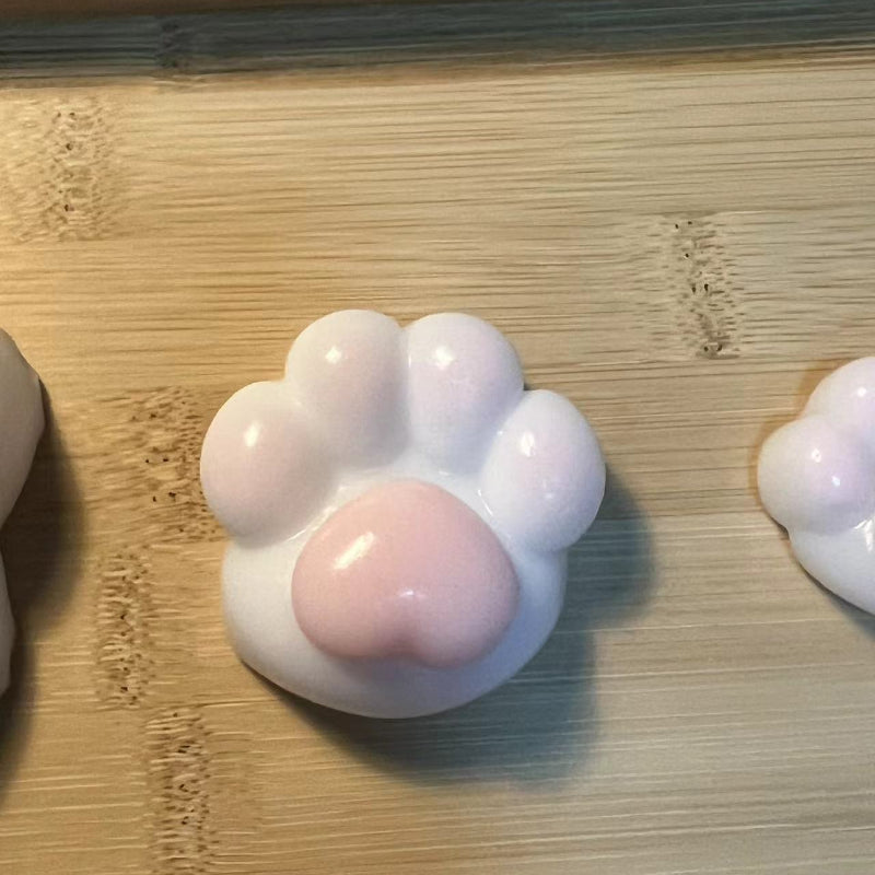 Handmade Silicone Squishy  Cat's Paw with Love