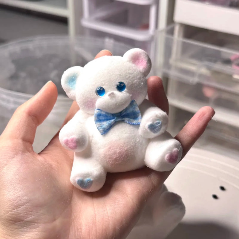 Handmade Silicone Squishy  White Bear