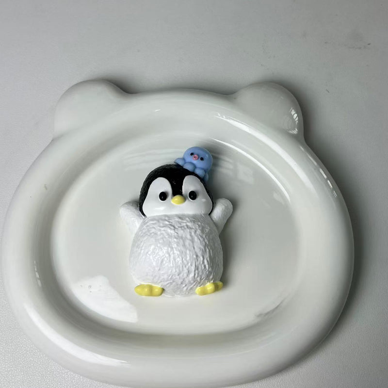 Handmade Silicone Tabab Squishy Penguin