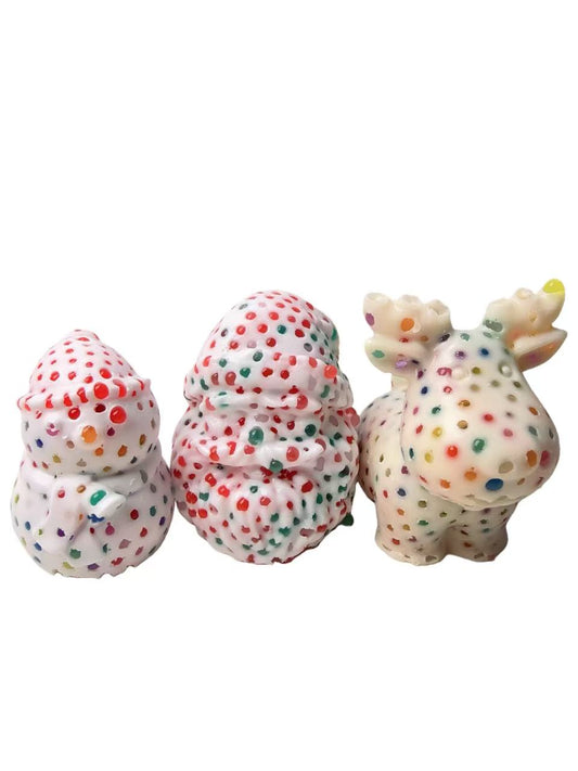 Santa Claus/ Snowman/ Reindeer Water Beads Pimple Popper Picky Fidget Toys for Stress Relief