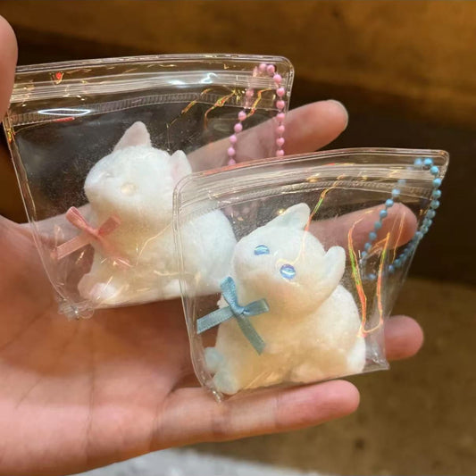 1Psc Mini Cat Taba Squishy Toy (Random Color )