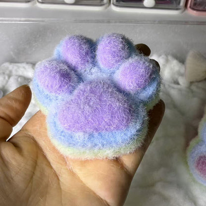 110g Handmade Silicone Squishy Rainbow Cat's Paw