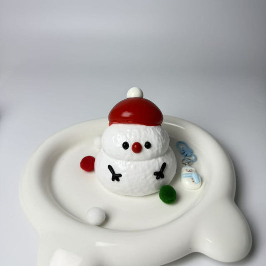 Handmade Christmas  Snowman Tabab Squishy Toy