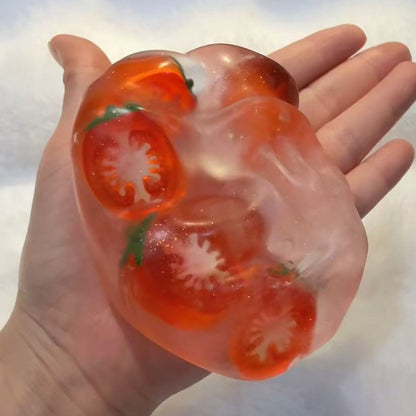 Glass Fruit Tomato Stress Ball