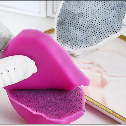 Double-Layer Dragon Fruit with Seed-Squeezing Silicone Simulation Fidget Toy for Relieving Anxiety and Depression