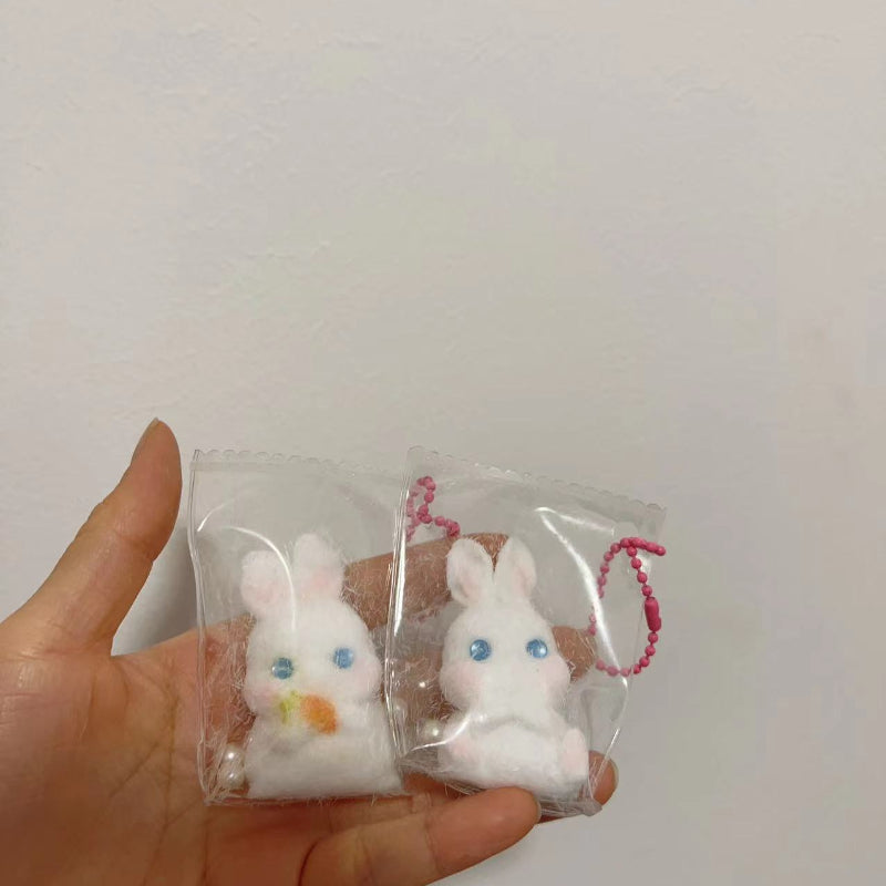 Handmade Silicone  2Pcs Squishy Little Bunny