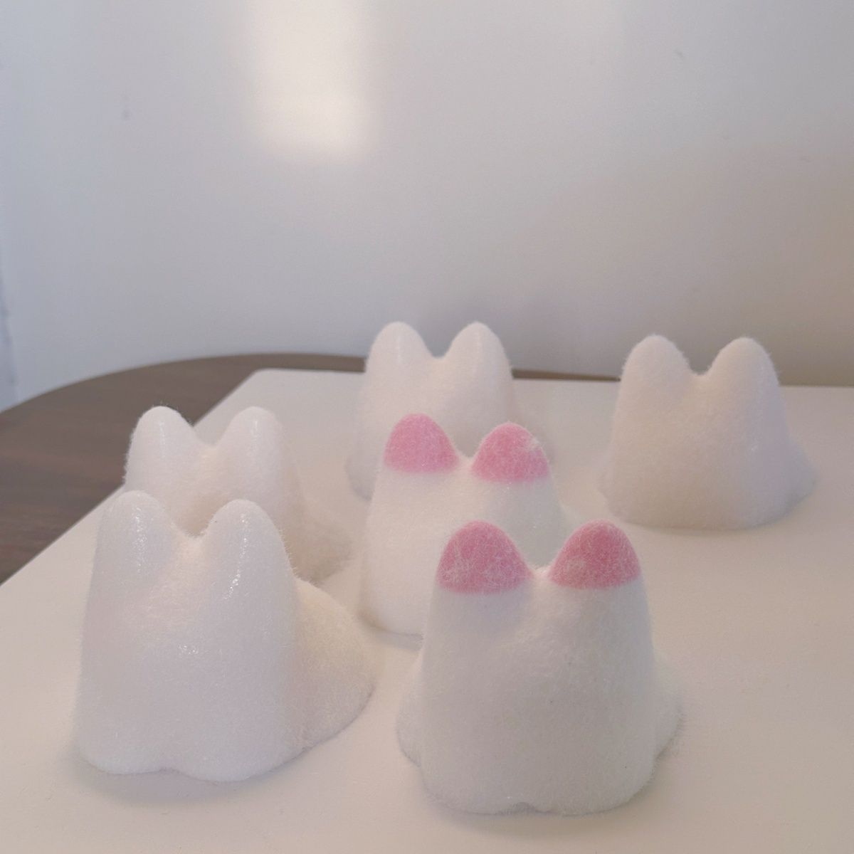 Handmade Silicone Kitty with Fur Stress Relief Squeeze Toy