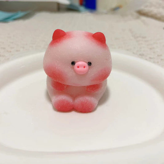 Handmade Silicone  Squishy Pink Pig