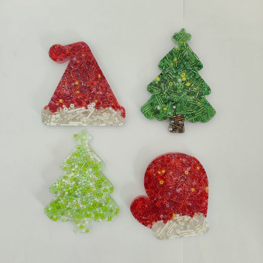Christmas Tree Beads Pimple Popper Picky Fidget Toys for Stress Relief （no water bead)