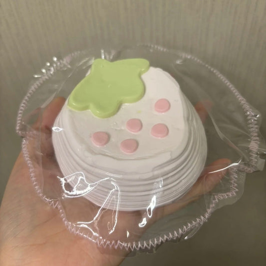 Strawberry Mille Crêpe Cake Taba Squishy Toy