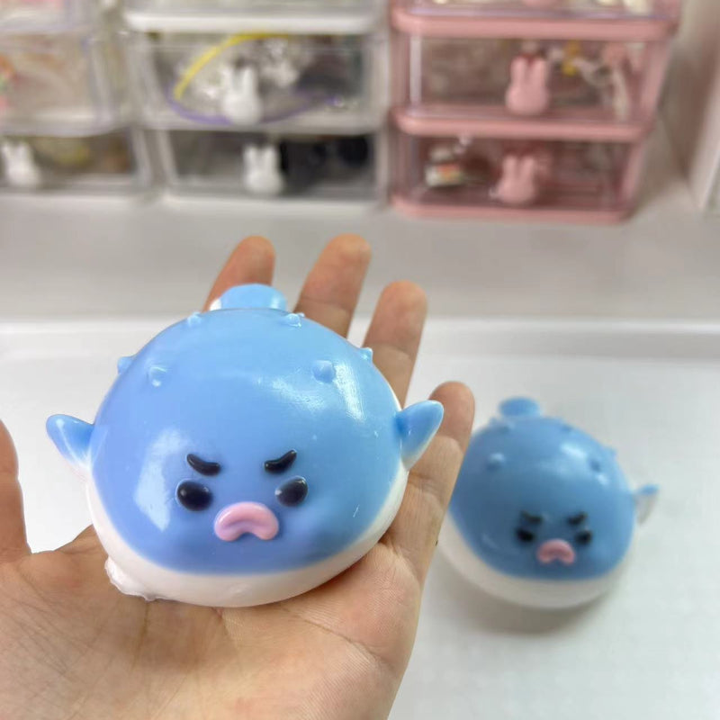 Handmade Silicone Squishy Puffer Fish