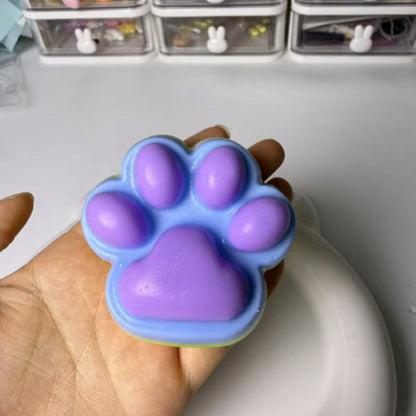 110g Handmade Silicone Squishy Rainbow Cat's Paw