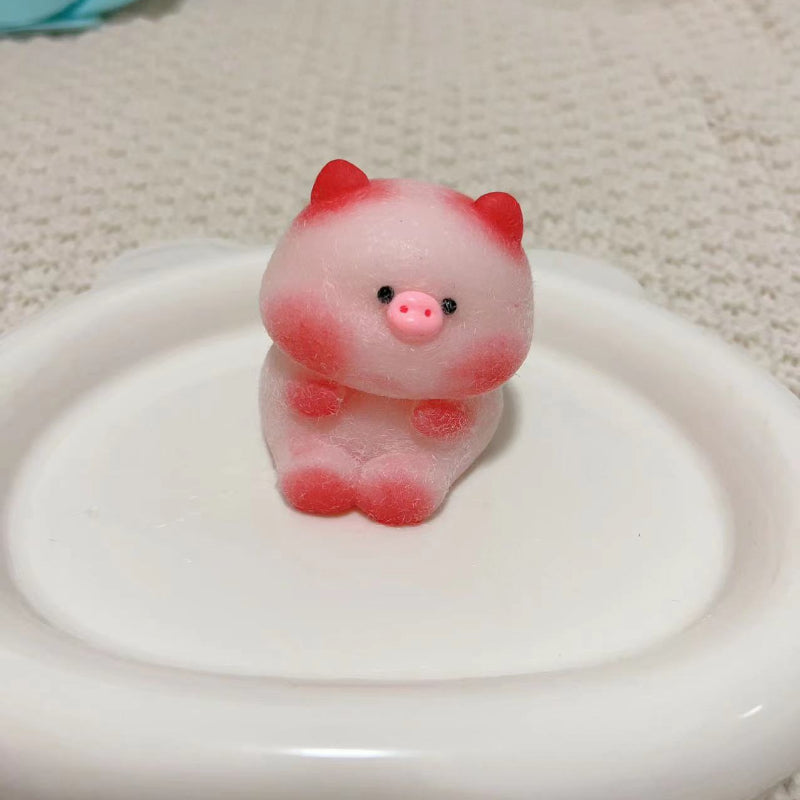 Handmade Silicone  Squishy Pink Pig