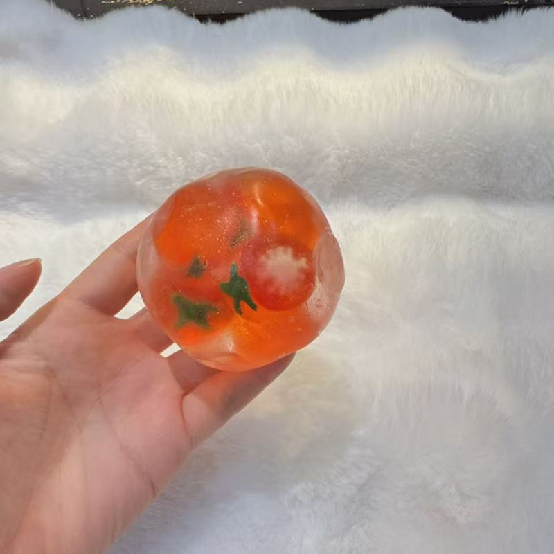 Glass Fruit Tomato Stress Ball