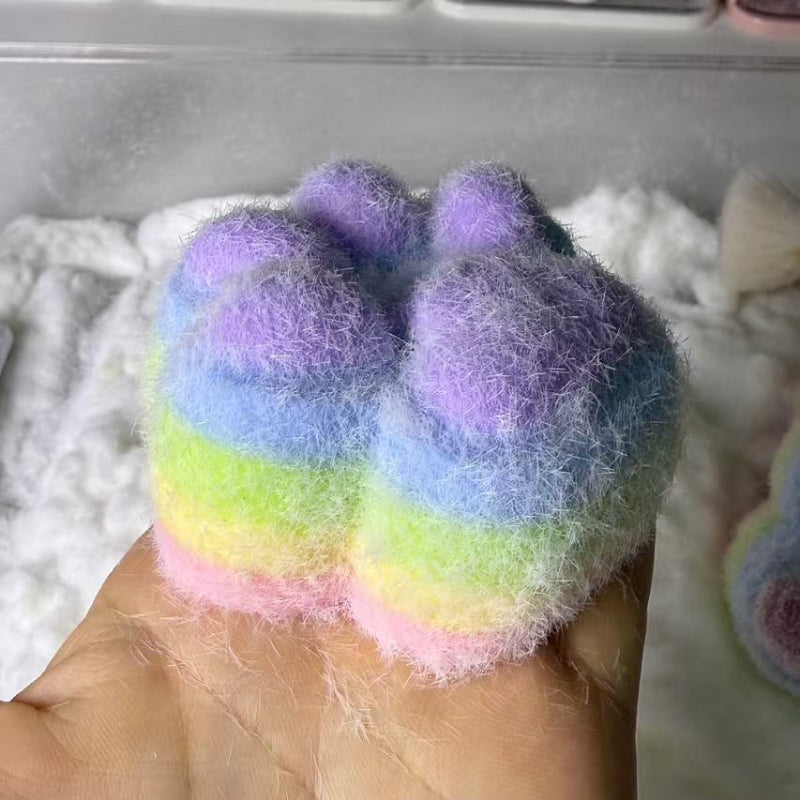 110g Handmade Silicone Squishy Rainbow Cat's Paw