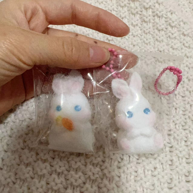 Handmade Silicone  2Pcs Squishy Little Bunny