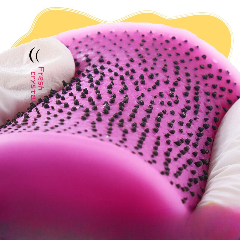 Double-Layer Dragon Fruit with Seed-Squeezing Silicone Simulation Fidget Toy for Relieving Anxiety and Depression