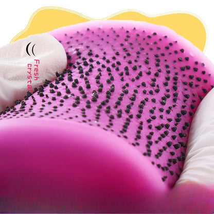 Double-Layer Dragon Fruit with Seed-Squeezing Silicone Simulation Fidget Toy for Relieving Anxiety and Depression