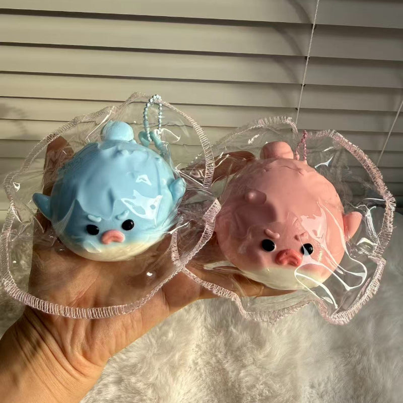 Handmade Silicone Squishy Puffer Fish