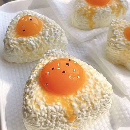 Handmade Silicone Squishy Egg Rice Ball