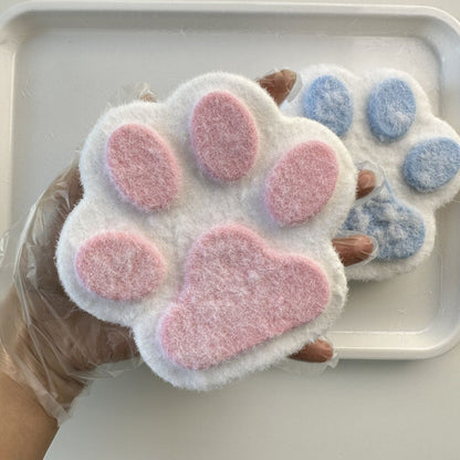 400g Hademade Large Flocking Soft Silicone Cat Paw Squishy Toy Christmas Gift